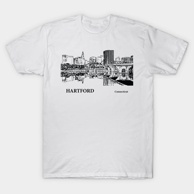 Hartford Connecticut T-Shirt by Lakeric